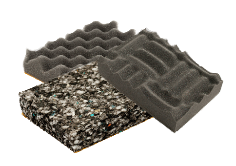 Sound absorbents for sound absorption in machine enclosures