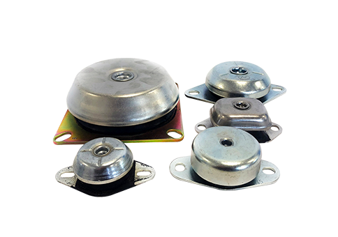 Captive Vibration Mounts used in mobile machines, construction machines and ships
