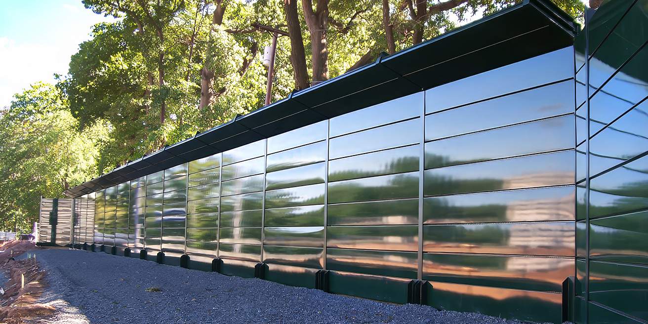 IAC Noishield barriers are available in various standard finishes and colors