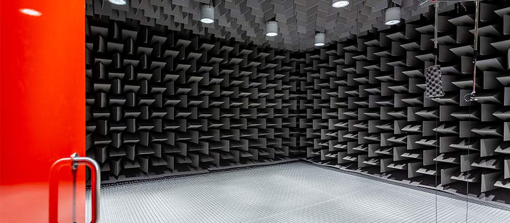 Acoustic wedges in Anechoic Chamber