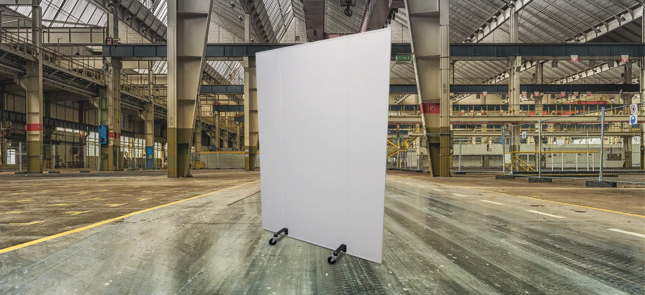 Industrial noise barrier installed in production