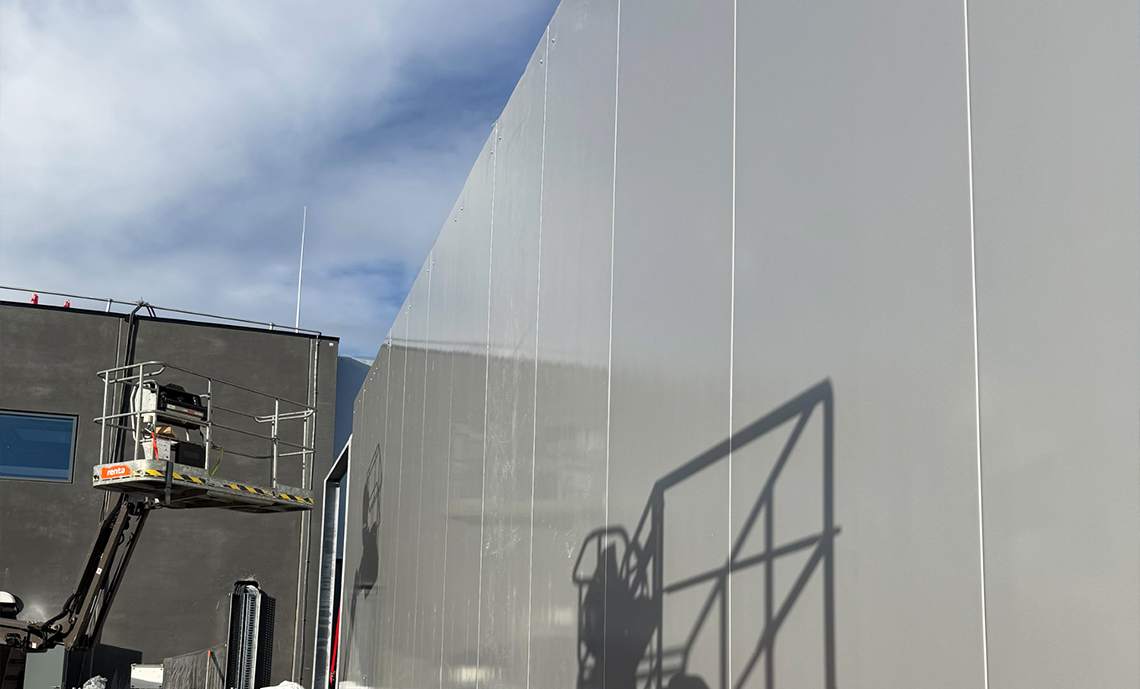 Noise barriers for roads, commercial and industrial sites, and other outdoor areas
