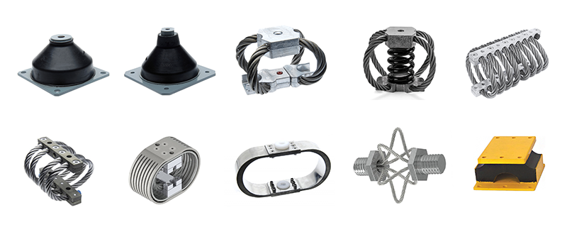Shock absorbers for demanding environments such as the navy, military and offshore