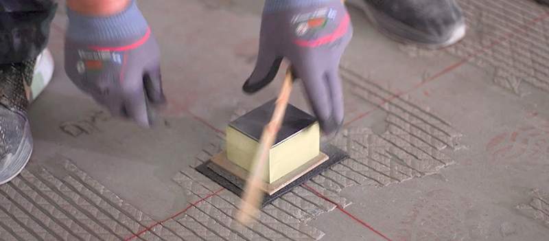 VIKACELL for floating floors requiring a high level of sound insulation