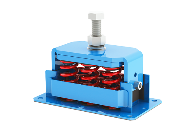 Spring damper Seismic FDS6 with movement limitation in the horizontal plane