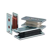 Sandwich damper, suitable for heavy loads and transverse loads.