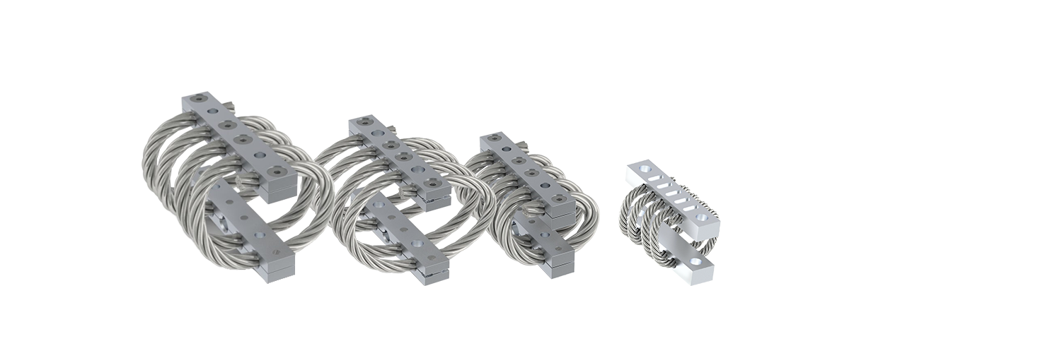Half Helical Shock Mounts
