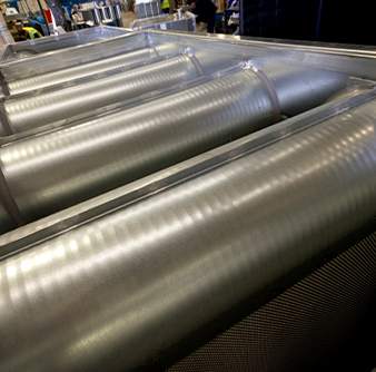 several models of ventilation silencers