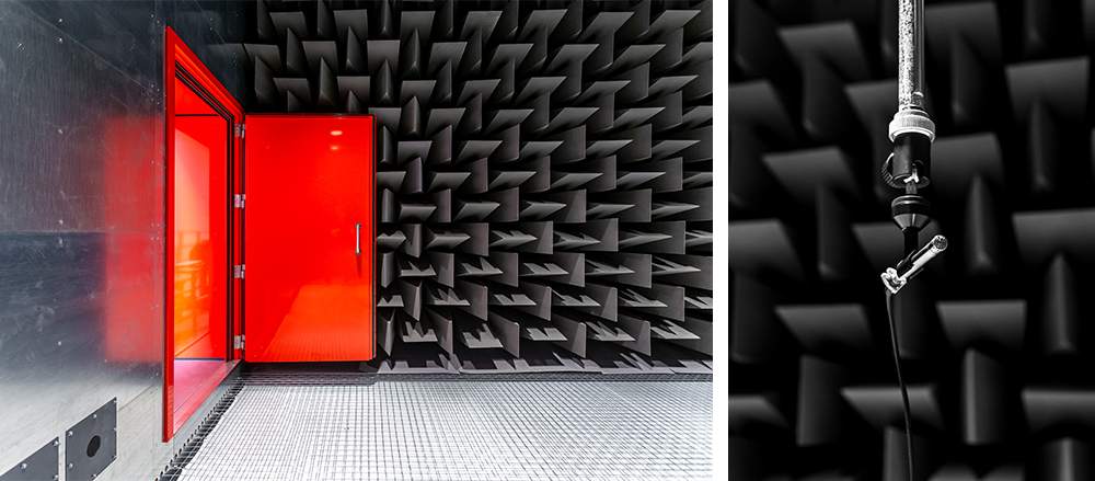 Red Noise-Lock acoustic door in Anechoic Chamber