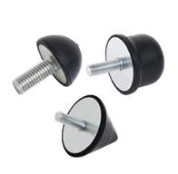 Rubber buffers half circle and cone shape