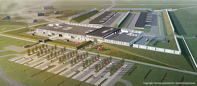 Illustration of the F-35 Campus in Skrydstrup