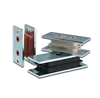 Sandwich damper, suitable for heavy loads and transverse loads.