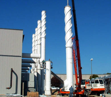 large industrial silencers