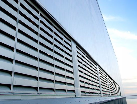 IAC Slimline Louver stops noise and allows natural ventilation